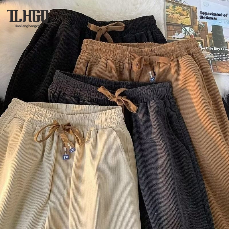 ราคาลดลงใหม่: TLHGQ กางเกงลําลองผ้าลูกฟูก