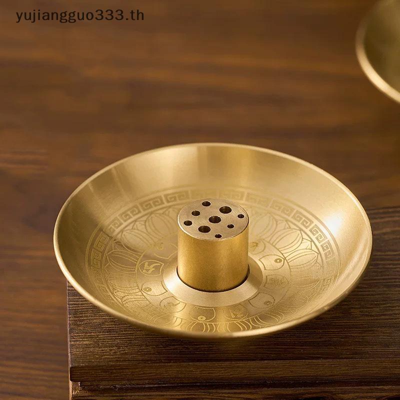 # yujiang # กระถางธูปทรงกลม 9 หลุมผู้ถือธูปธูป Sti แผ่นถาด Palo Santo Holder Sage Holder สําหรับ Mediation โยคะ Ritual .
