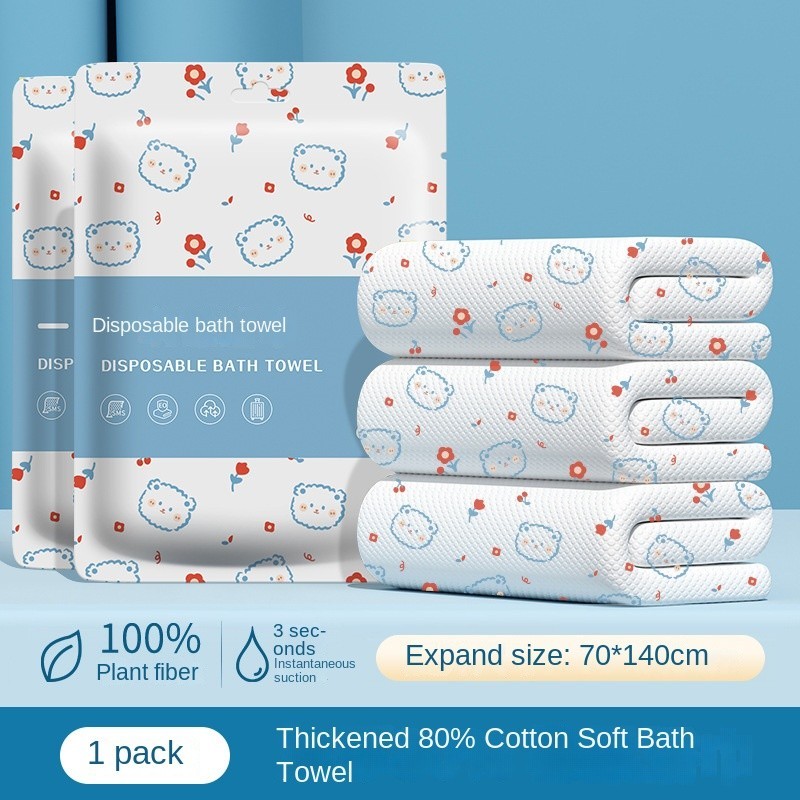ลด 36.8%: ผ้าเช็ดตัวใช้แล้วทิ้ง ชุด 2 คน