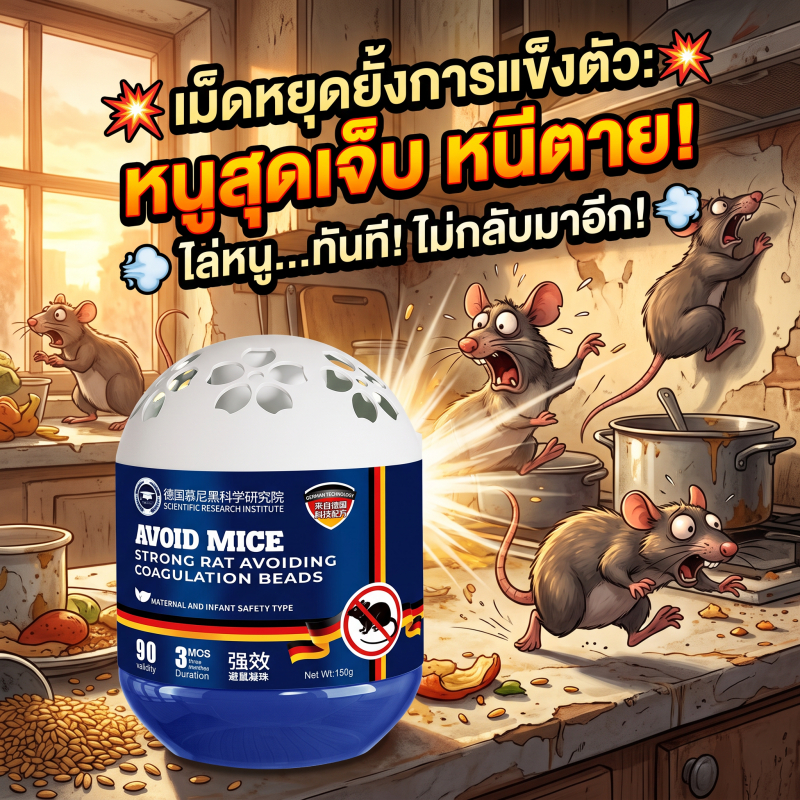 ลด 30%: หนูต้องหนี -MOMO ไล่หนู ยาไล่หนู