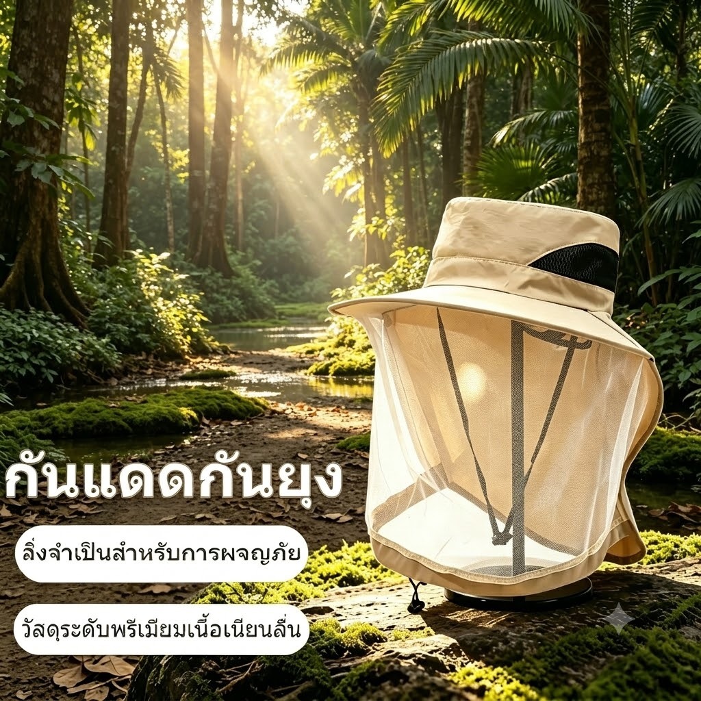 ลด 34.8% หมวกตาข่ายกันยุง