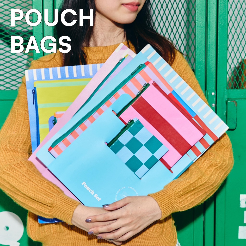 ราคาลดลงใหม่: Sardine - กระเป๋าผ้าไนลอนอเนกประสงค์ 1 set (Pouches)