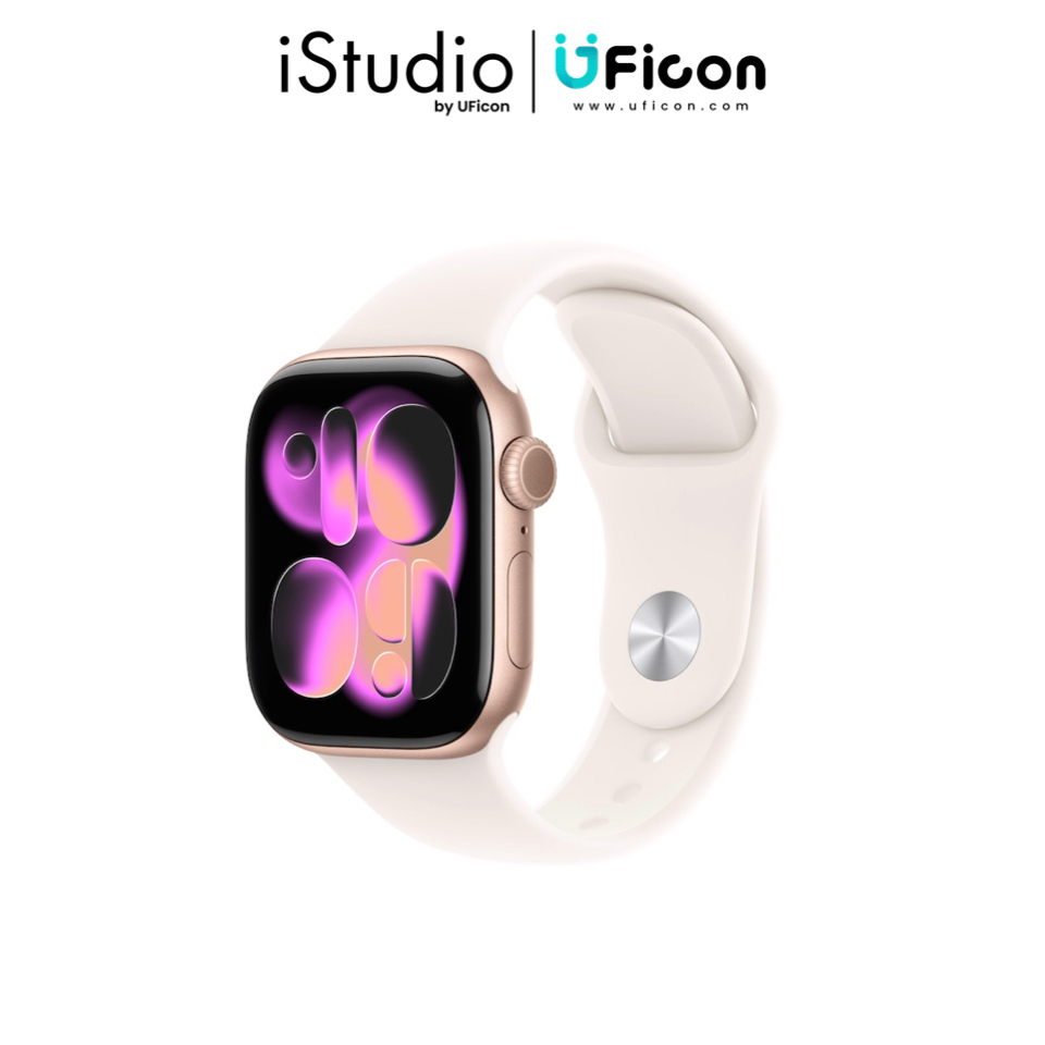 (GPS) Apple Watch Series 11 GPS Aluminium Case with Sport Band [iStudio by UFicon]