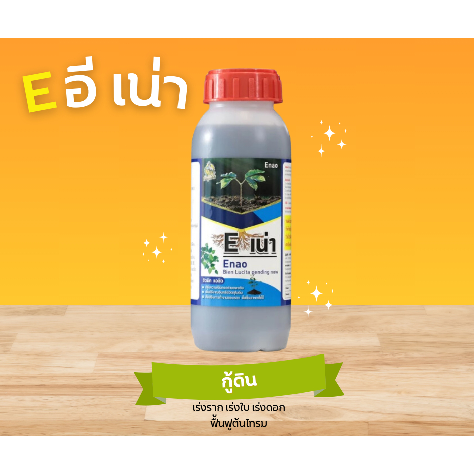 ลด 21%: Eอีเน่า ปุ๋ยปรับปรุงดิน ฟื้นฟูราก เร่งใบ เพิ่มผลผลิต (1 ขวด)
