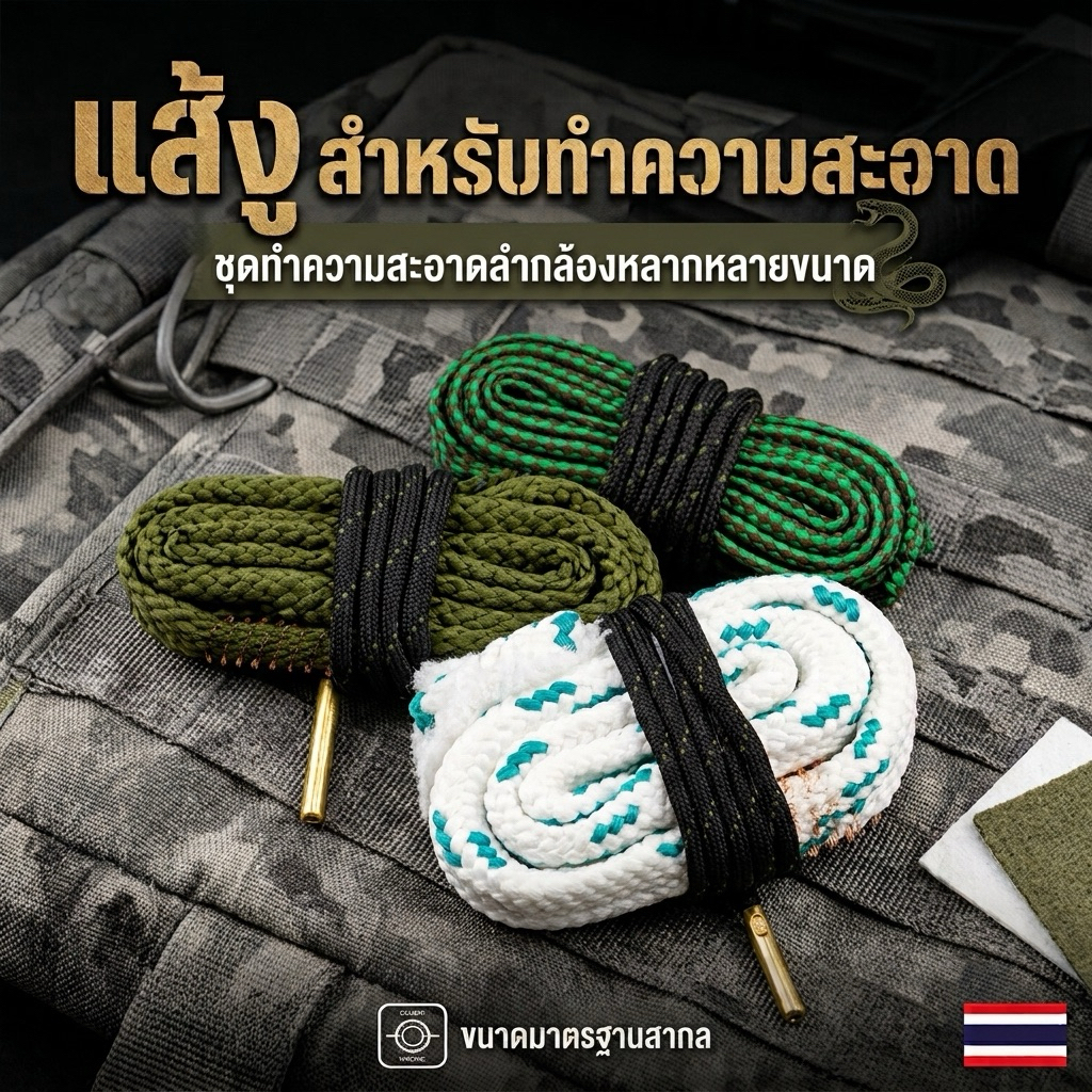 ลด 63%: แส้งู อุปกรณ์เชือกทําความสะอาด