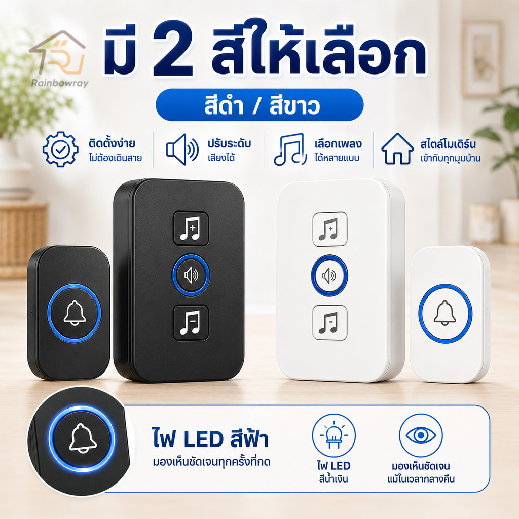ลด 25%: กริ่งประตูไร้สาย กริ่งไร้สาย