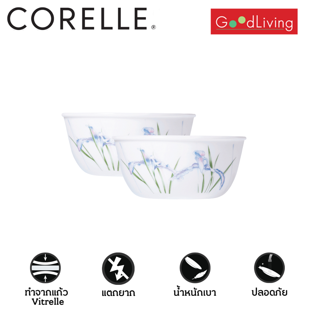 ราคาลดลงใหม่: Corelle Shadow lris ชามบะหมี่ 900 (15.5 ซม.)