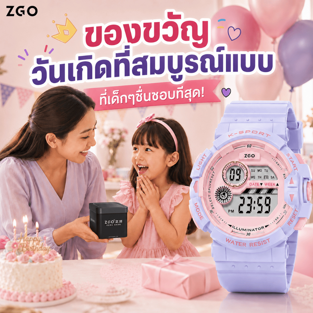 ลดลง 8.3%: ZGO นาฬิกาดิจิตอล 821