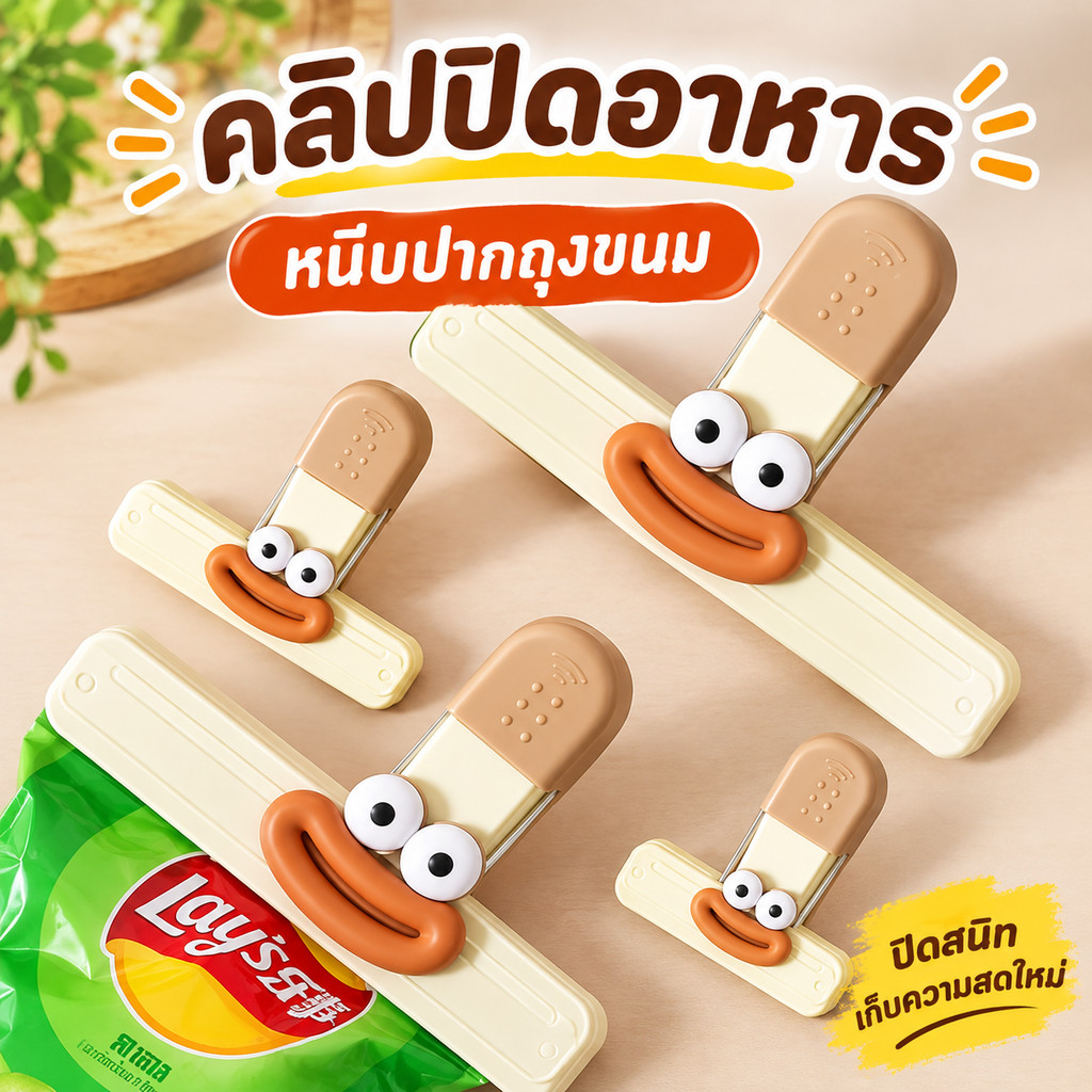 ลด 12.5% คลิปหนีบปากถุง
