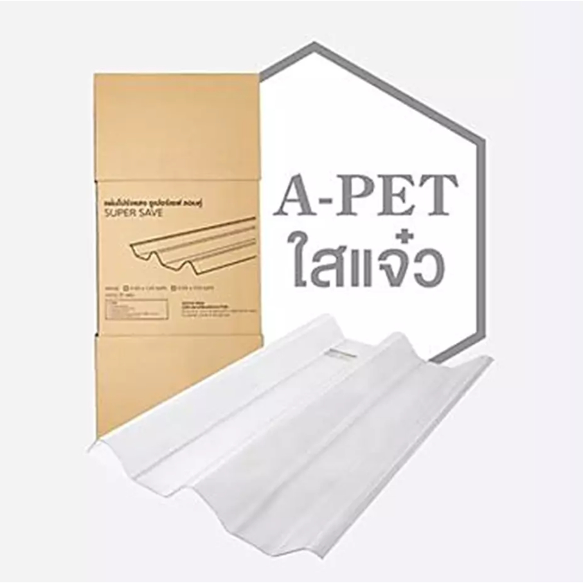 ราคาลดลงใหม่: __MGC_VARIANT_0__ — __MGC_VARIANT_0__ แผ่นโปร่งแสง A-PET ซุปเปอร์เซฟ ลอนคู่