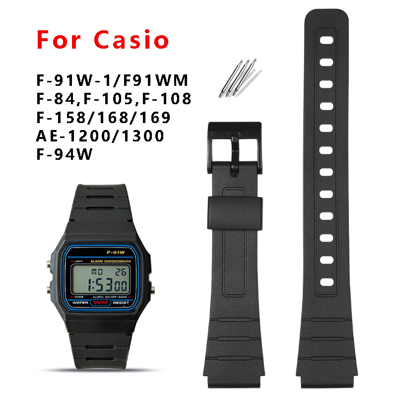 ลด 22%: สายนาฬิกาสําหรับ Casio F91W A168
