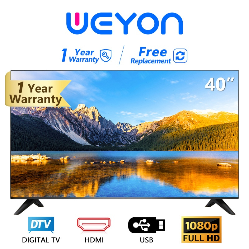 ราคาลดลงใหม่: WEYON ทีวี 40 นิ้ว ทีวี
