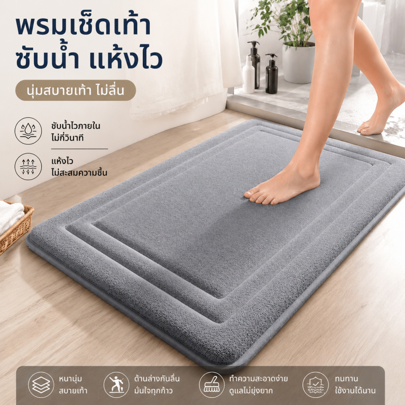 ลด 28.9% พรมห้องน้ําซับน้ําไว