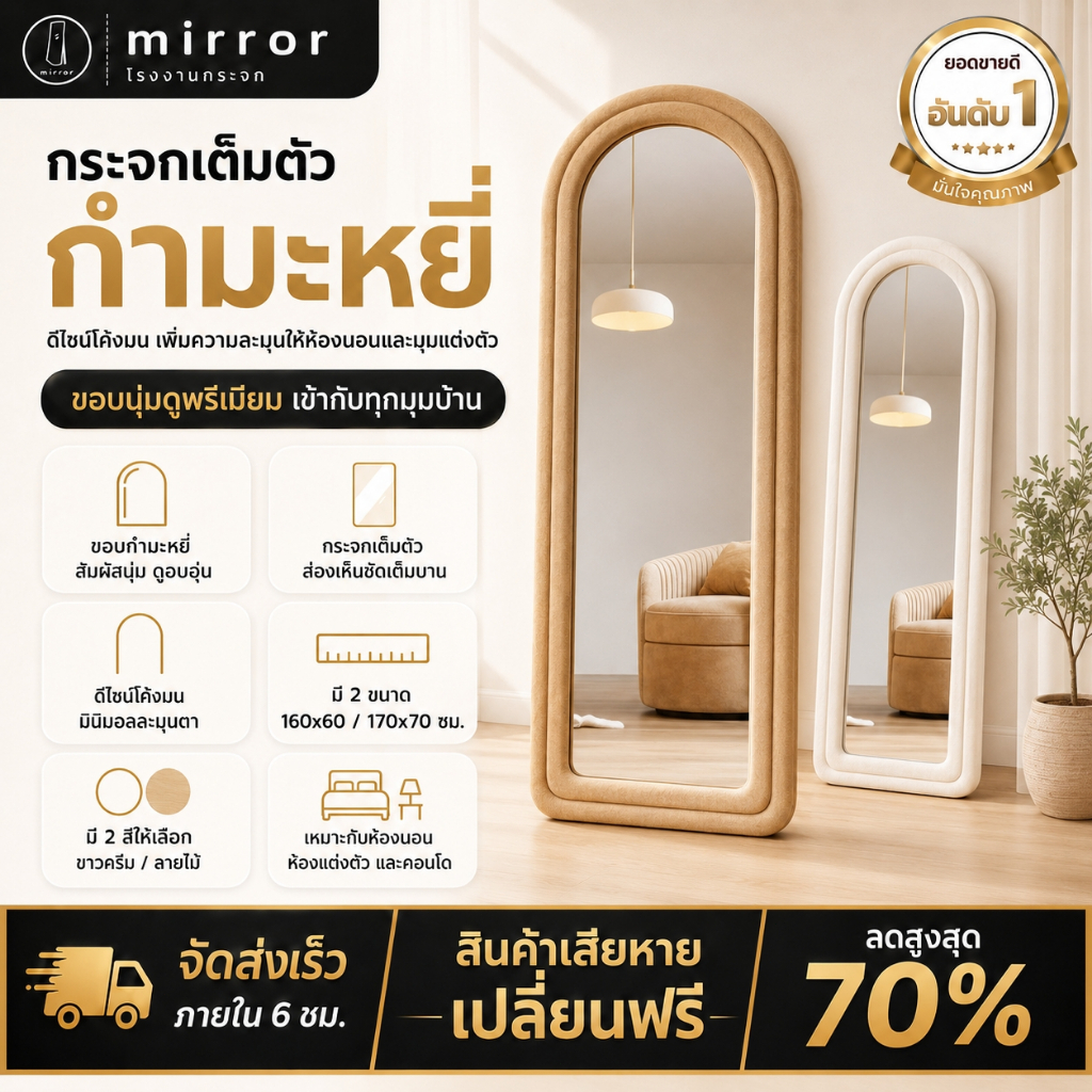 ลด 44.1% จากก่อนหน้า: กระจกเต็มตัว