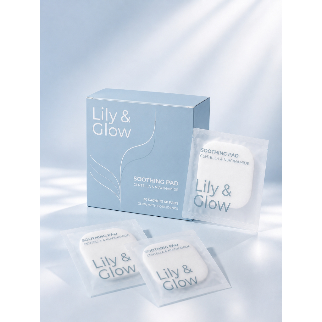 ราคาลดลงใหม่: LILY & GLOW, Soothing Toner (30 ซอง 60 แผ่น)