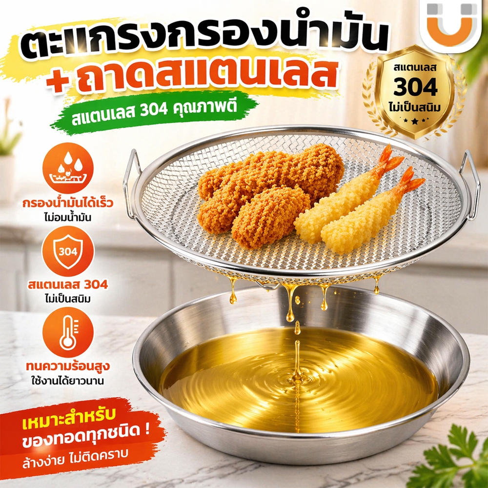 ลดลง 13.7% ถาดกรองน้ํามันสแตนเลส 304