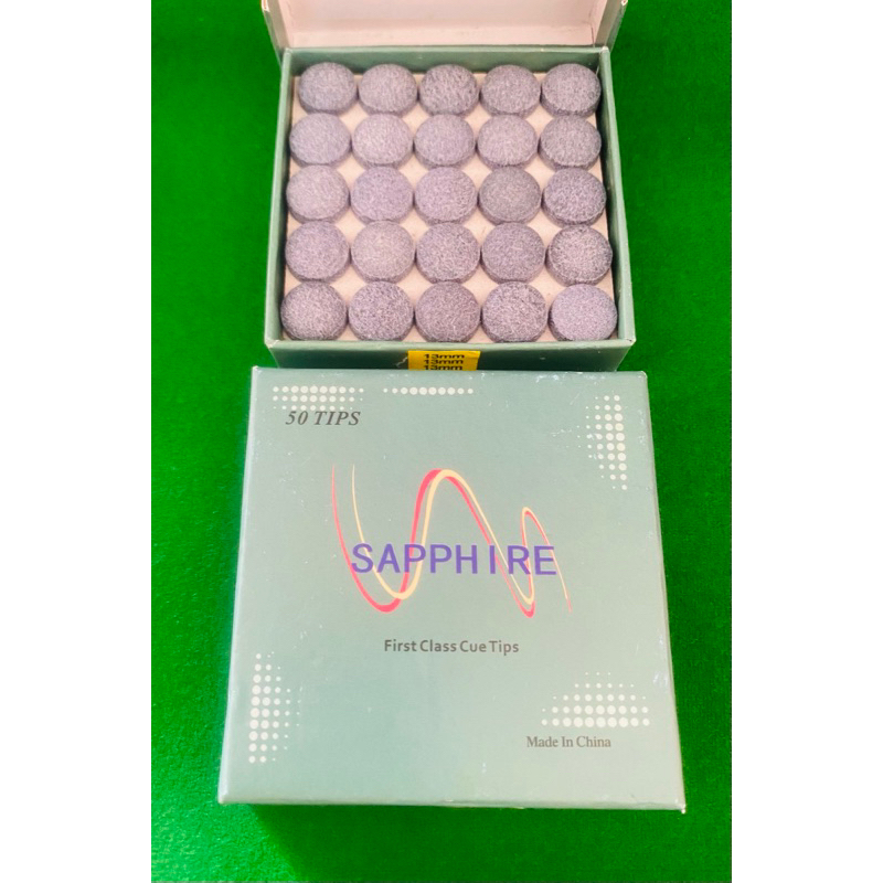 ลด 25%: หัวคิวไม้พูล Sapphire ขนาด13 มิล