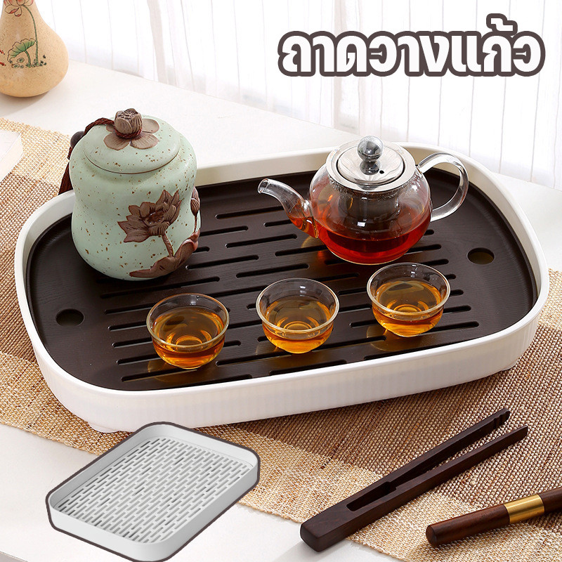 ราคาลดลงใหม่: ชั้นวางแก้ว ถาดวางแก้ว