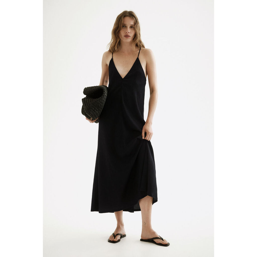 ลด 25%: H&M __MGC_VARIANT_0__ — H&M __MGC_VARIANT_0__ เดรสผูกสายดีไซน์ยับละเอียด ผู้หญิง 1347852_1