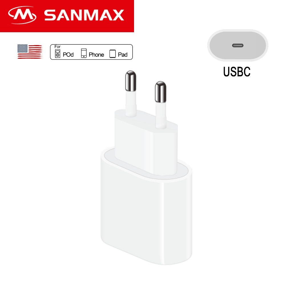 ลด 21%: sanmax หัวชาร์จ 20W charger head