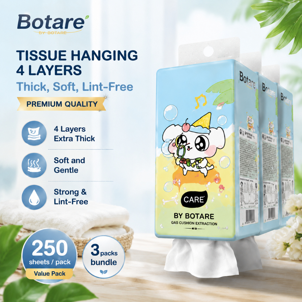 ลด 50.4% Botare ทิชชู่แขวนใยไม้ธรรมชาติ