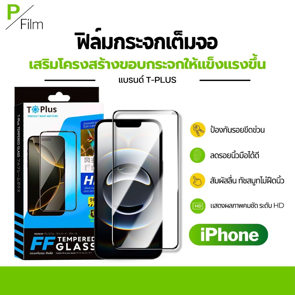 ลด 28%: ฟิล์มกระจก เต็มจอใส iphone 17e