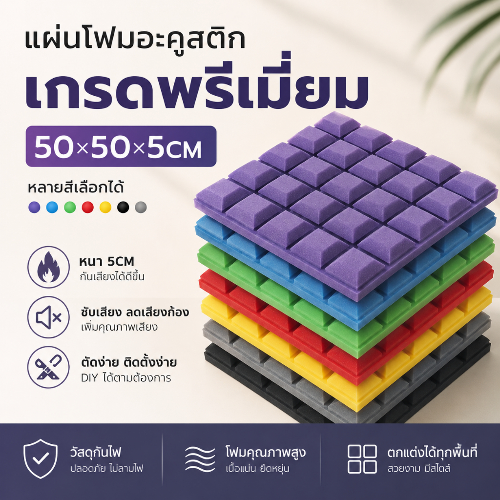 ลด 25%: __MGC_VARIANT_0__ แผ่นซับเสียง