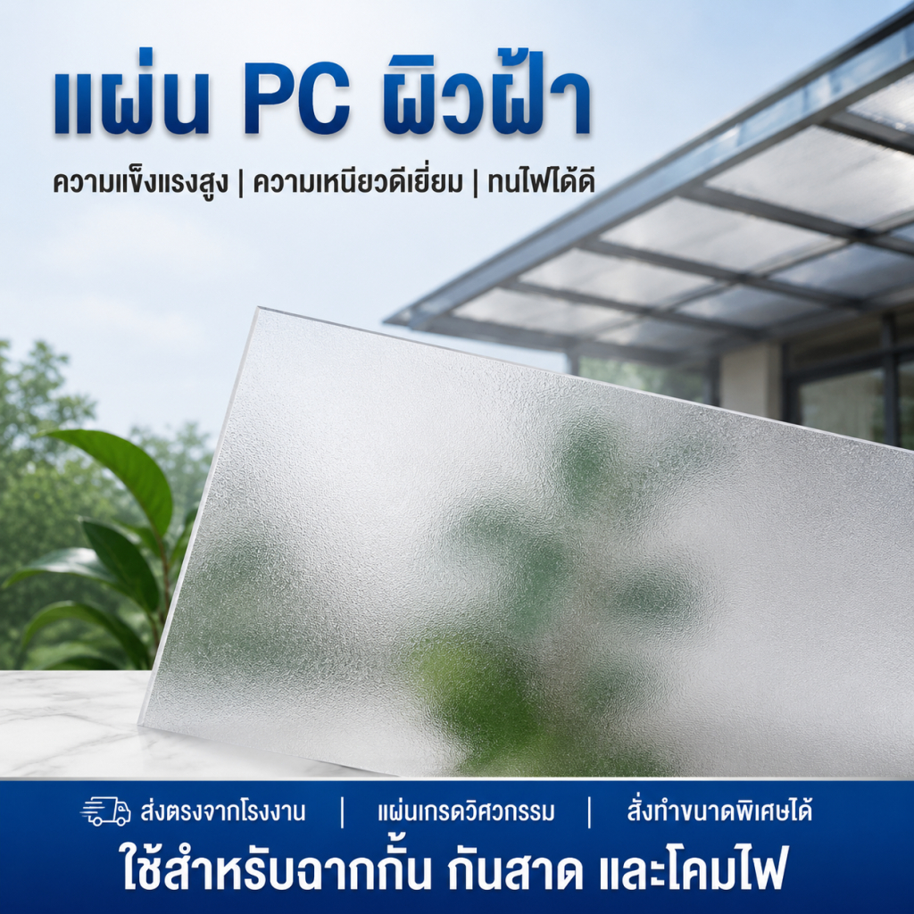 ลด 22%: PC แผ่นอะคริลิคใส แผ่น PC ผิวฝ้า