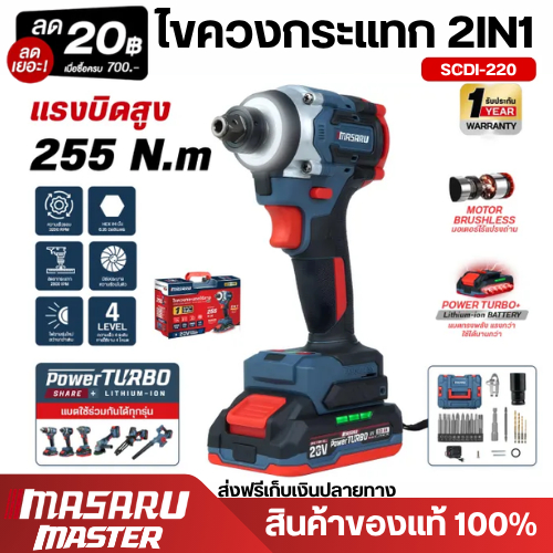 ลด 24%: MASARU รุ่น SCDI-220