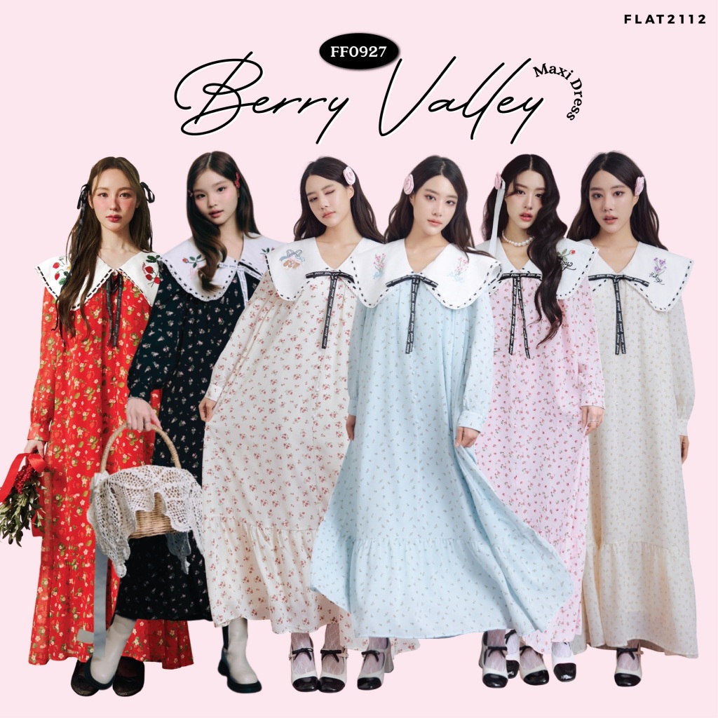 ลด 39%: FLAT2112 : BERRY VALLEY MAXI (FF0927)
