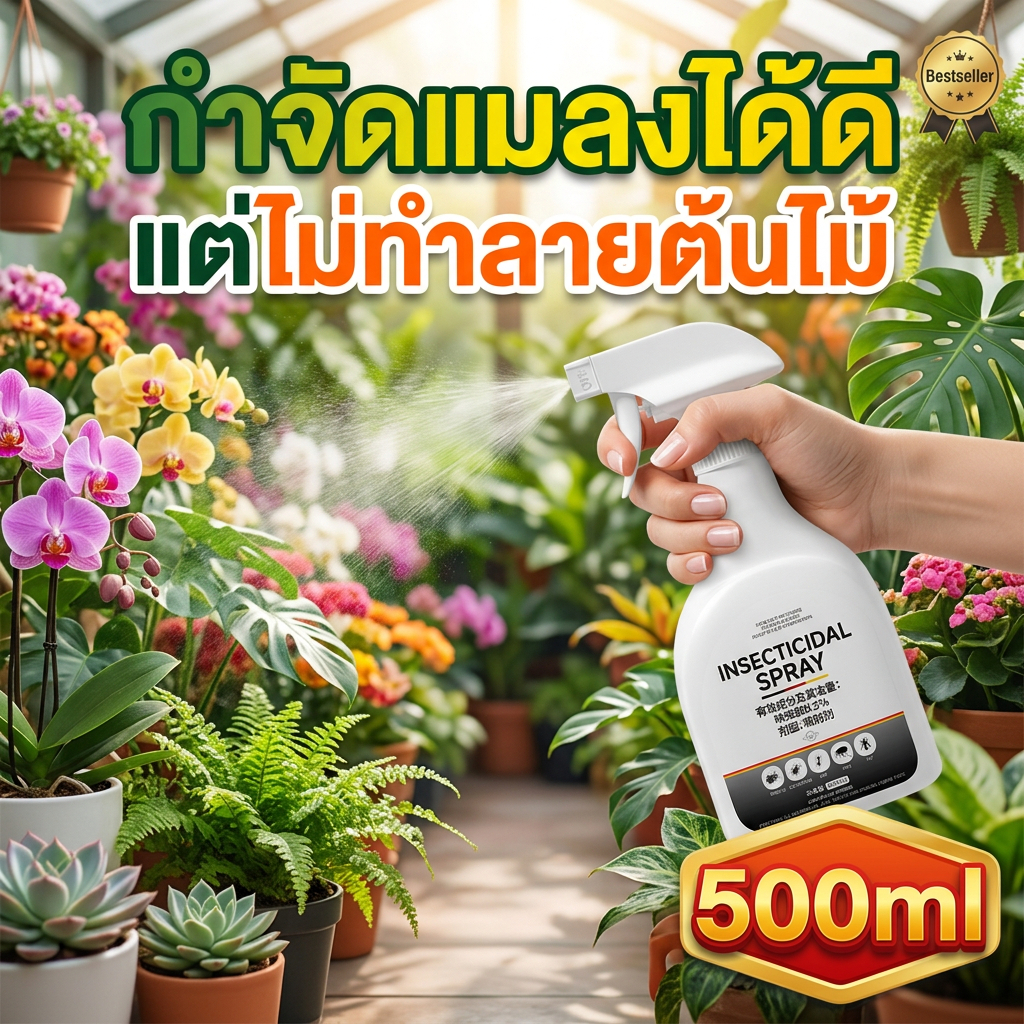 ลด 39%: สเปรย์กําจัดแมลงพืช 500ml –