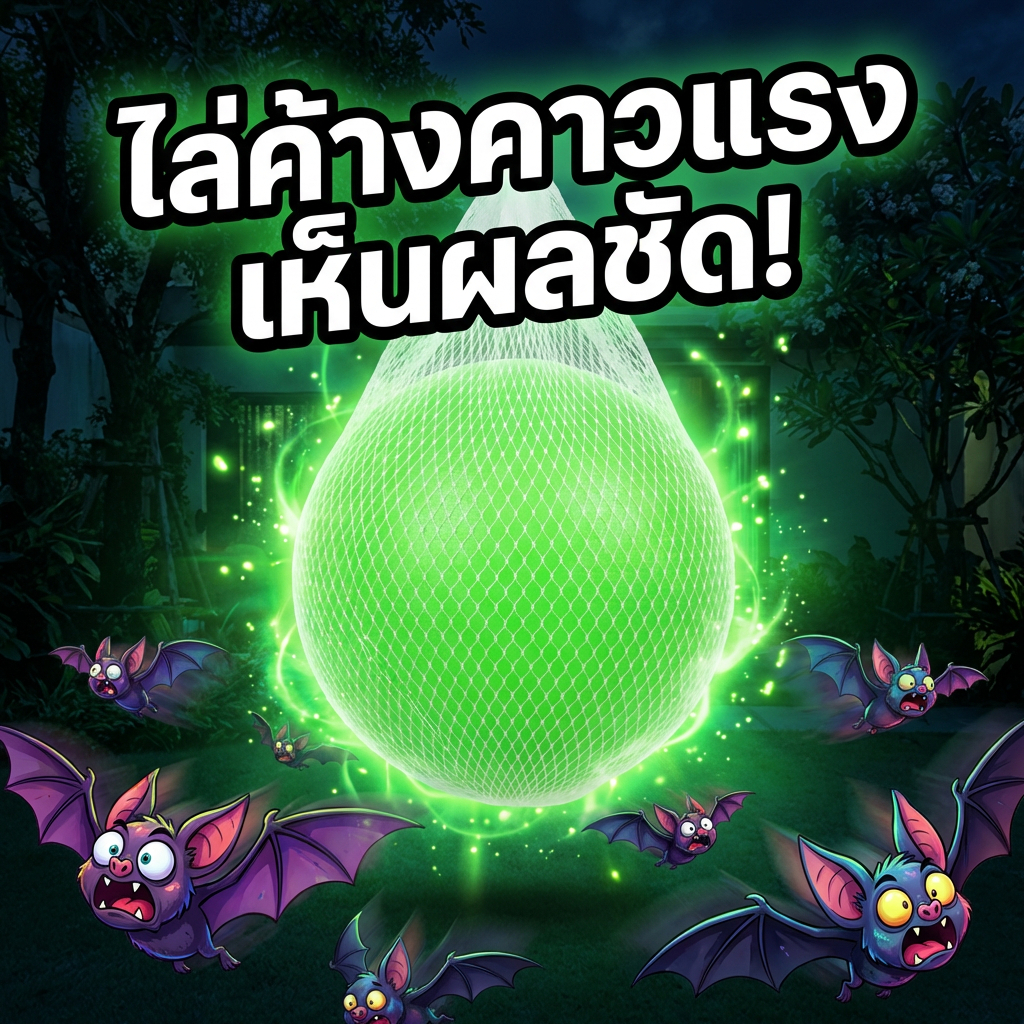 ลด 41.1% ขับไล่ค้างคาวได้ถึง 99.9%