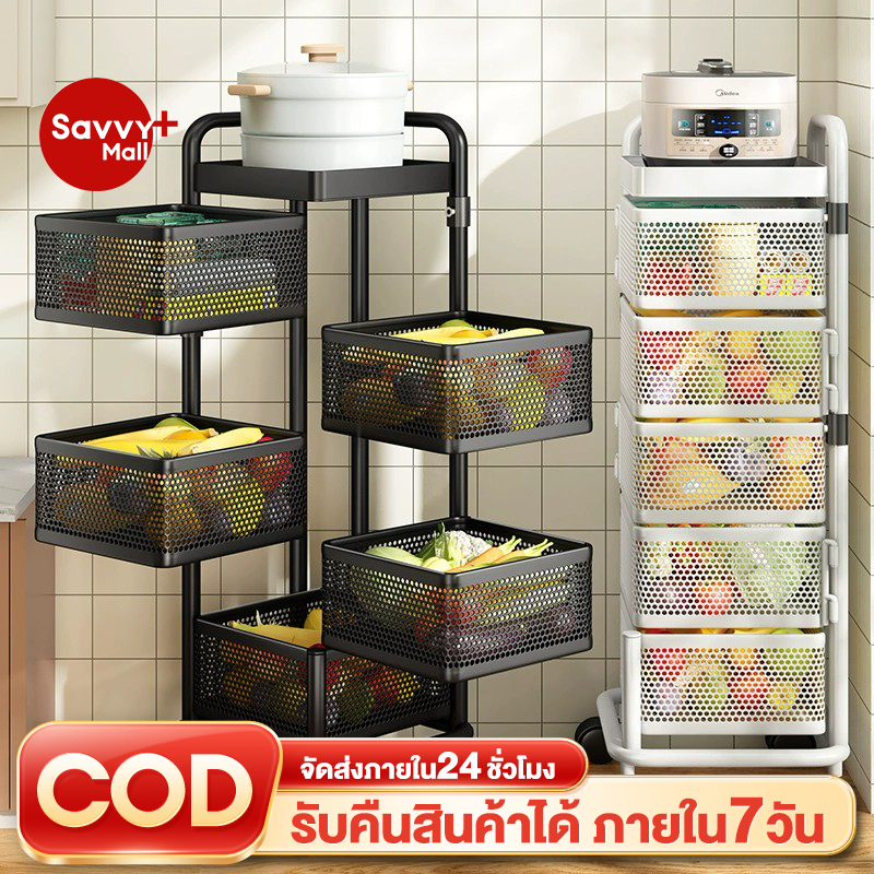 ลด 46%: SV ตะกร้าผักแบบหมุนได้