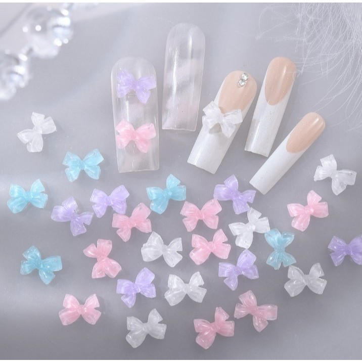ลด 25%: C2.โบว์หางสั้น สีสวย หนึ่งถุงมี