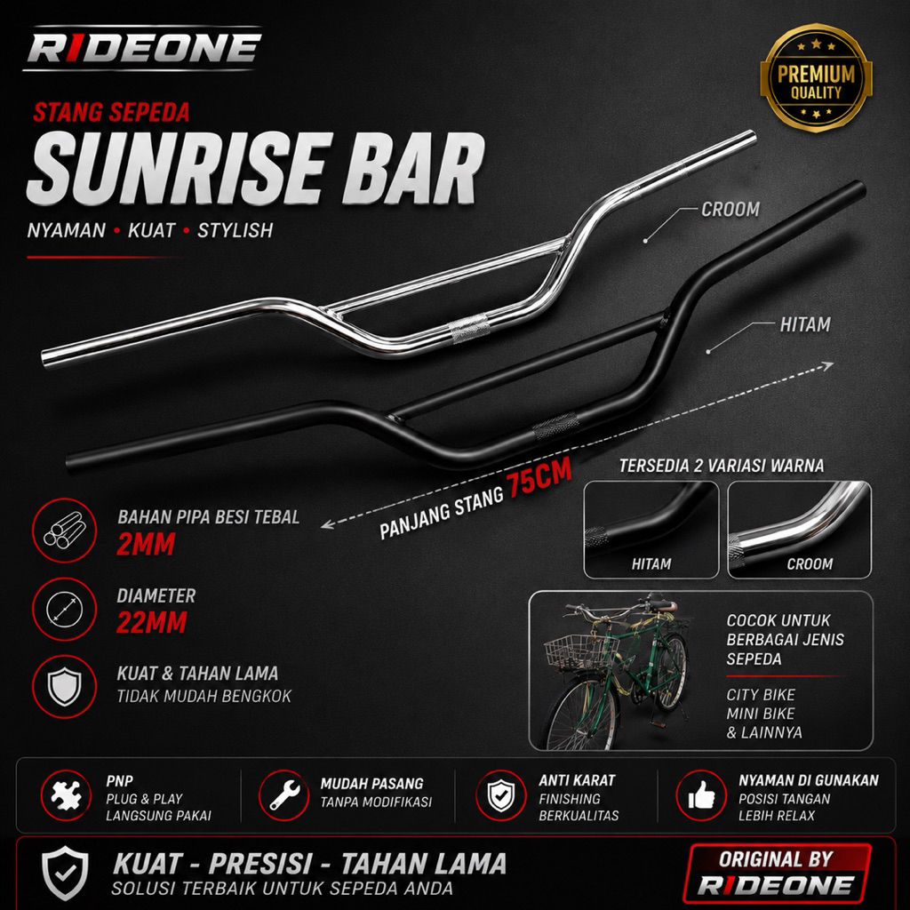 ลด 25%: SUNRISE BAR 740 HANDLEBAR