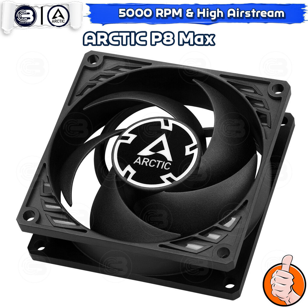 ลด 42%: ARCTIC P8 Max 500-5000 RPM (size 80 mm.)
