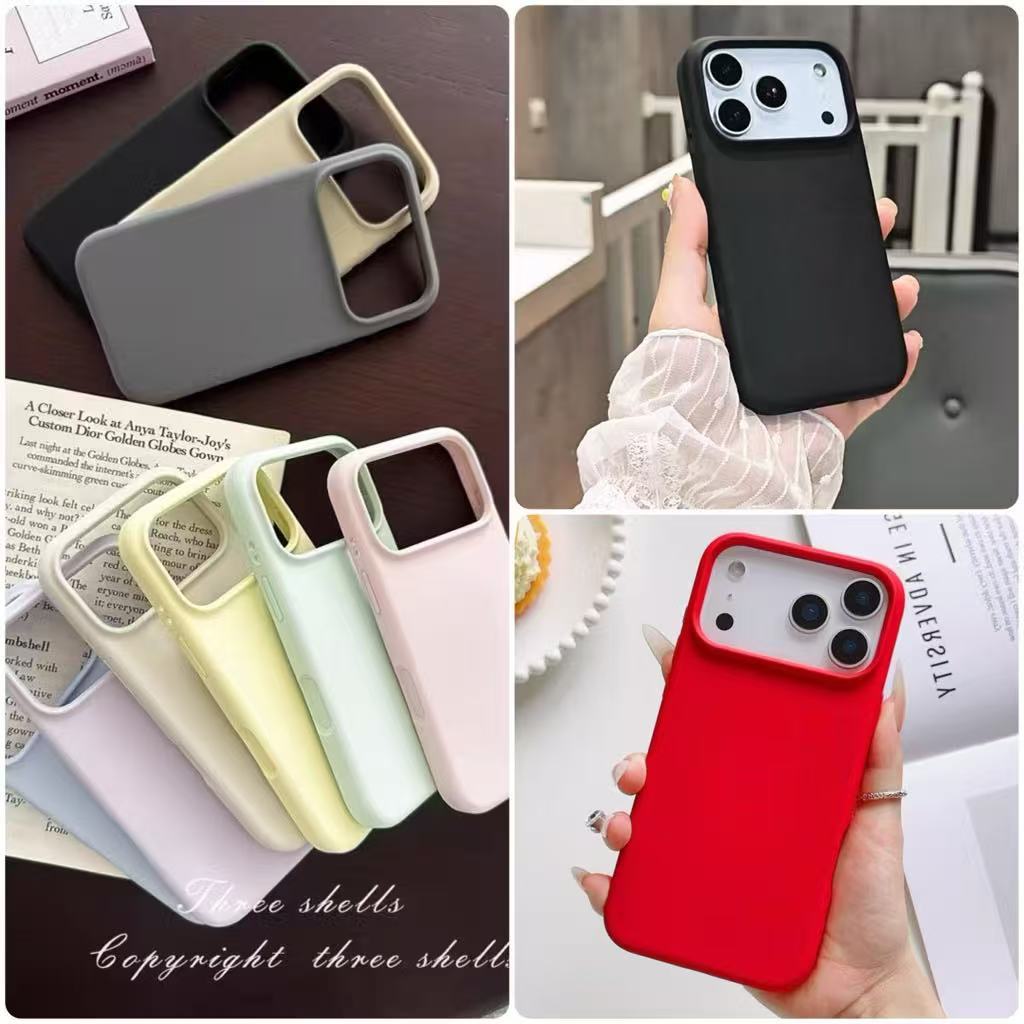 ลด 27%: เคสสีพื้น สําหรับ IPhone 17 17pro
