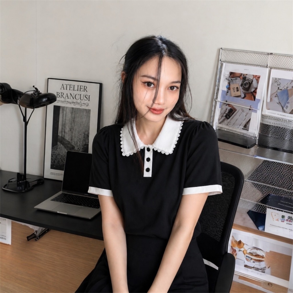 ลดจากเดิม 51.8% เสื้อยืดคอปกทูโทน