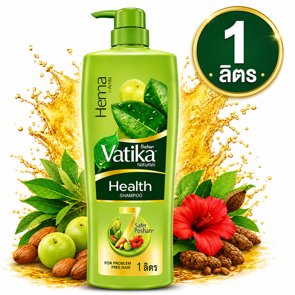 ลด 20%: Dabur Vatika Health Shampoo 1