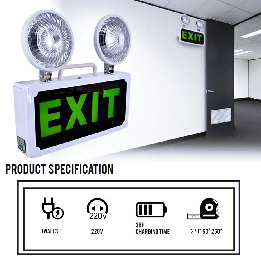 ลด 40%: ไฟฉุกเฉิน ไฟสํารอง ป้ายทางออก LED