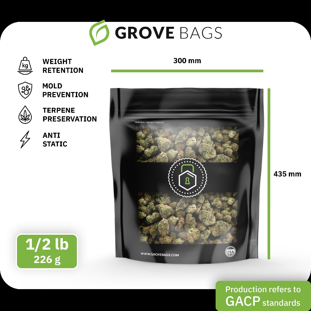 ลด 33%: ถุงบ่ม Grove Bags Curing Bag (226g)