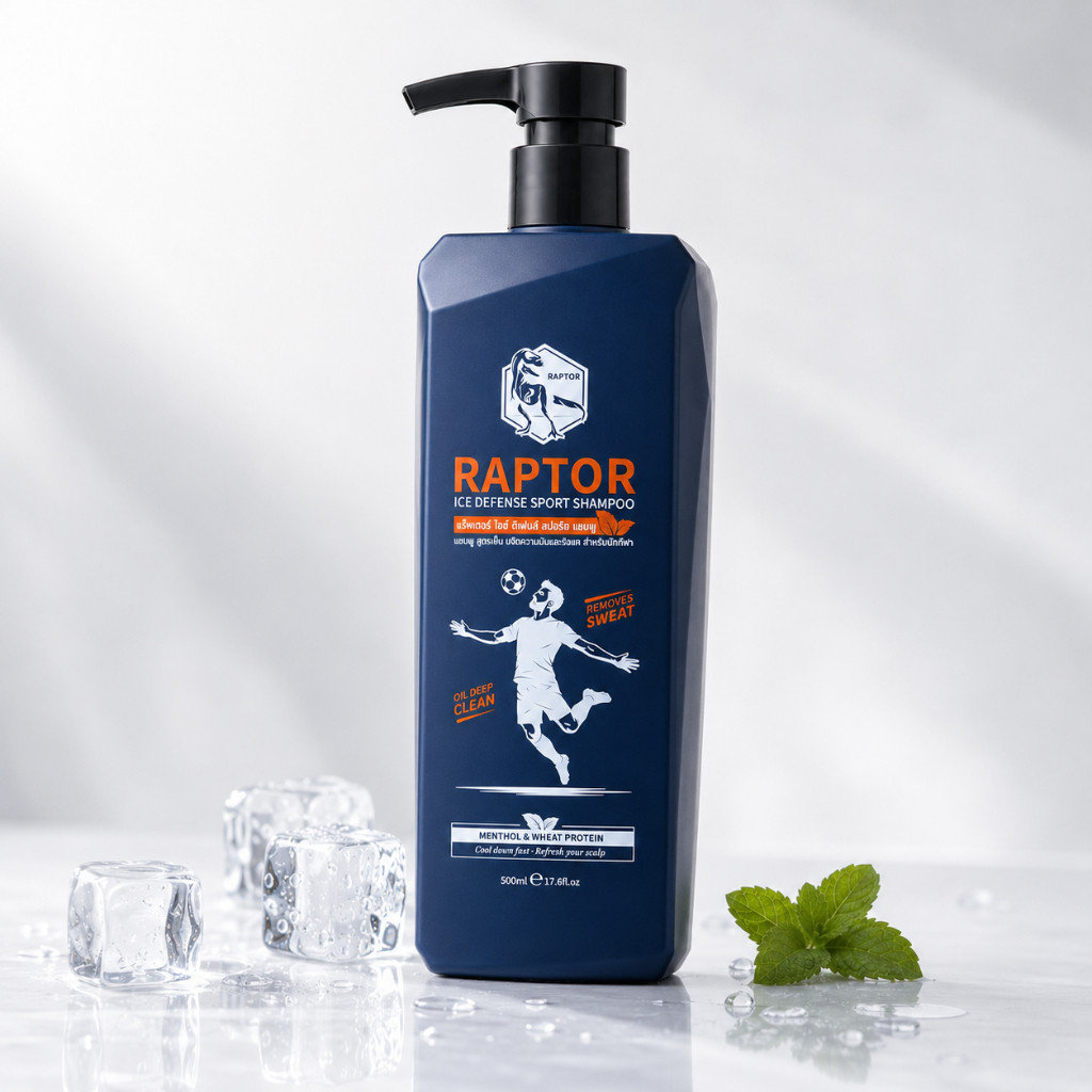ลด 24%: RAPTOR ไอซ์ ดีเฟนส์ สปอร์ต แชมพู
