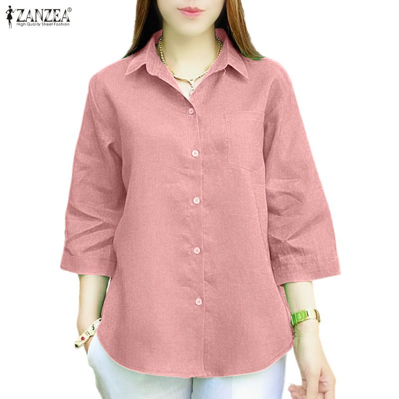 ลดลง 20%: ZANZEA เสื้อเชิ๊ตผู้หญิง