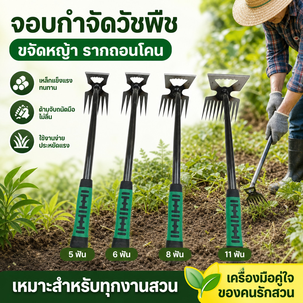 ลด 31.4% คราดเหล็กทําสวน มีจอบ