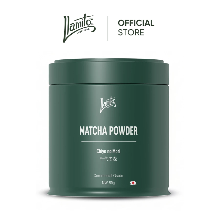 Chiyo no Mori – ผงมัทฉะ Llamito 50 กรัม เข้มข้น หอมละมุน สายมัทฉะต้องมีติดครัว