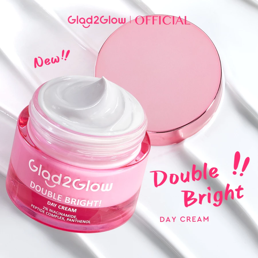 Glad2Glow Tone Up Lychee Vitamin Water Cream SPF30 PA++ มอยเจอร์ไรเซอร์โทนอัพลิ้นจี่ ผิวชุ่มชื้นใส พร้อมกันแดดในตัว