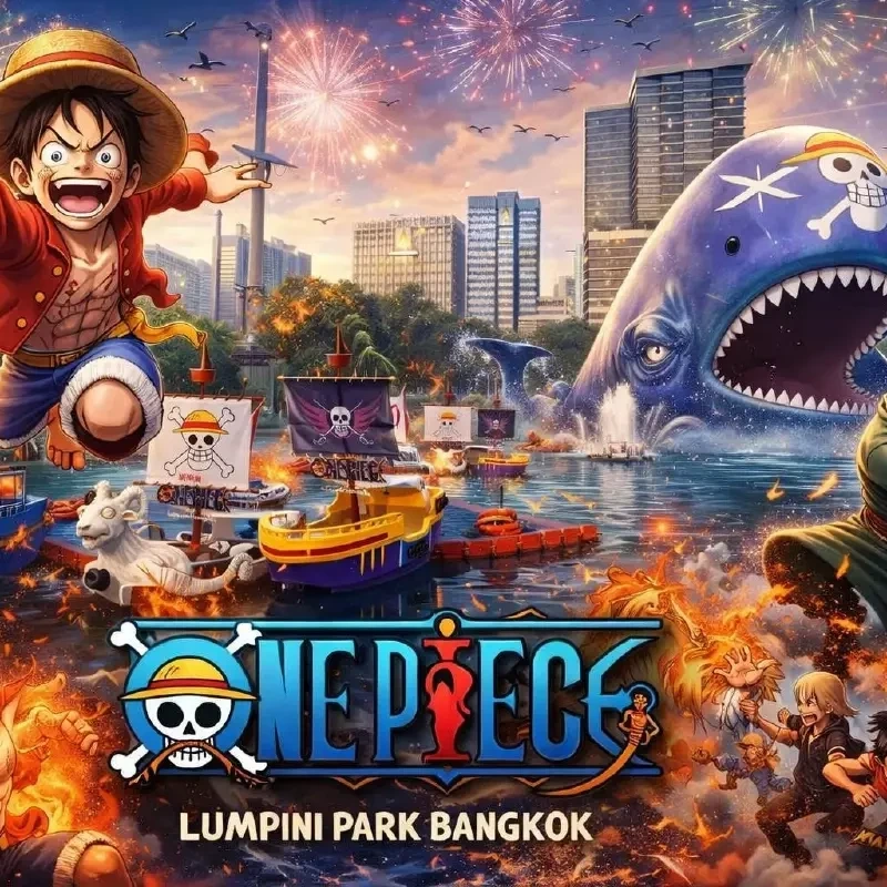 One Piece Grand Line in Thailand งานคอลแลบที่ไม่ได้มีดีแค่ “ว้าว” แต่กำลังเปลี่ยนสวนลุมให้กลายเป็นแลนด์มาร์กป๊อปคัลเจอร์ชั่วคราว