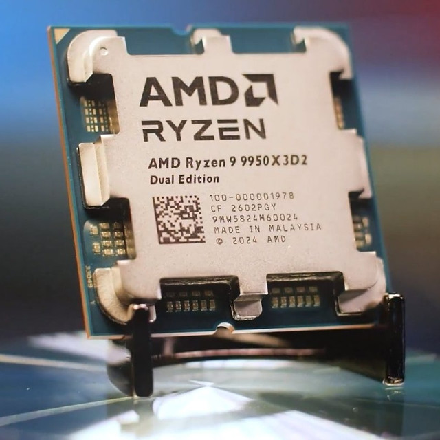 AMD Ryzen 9 9950X3D2 ซีพียูรุ่นใหม่ 2026 มี Dual 3D V-Cache