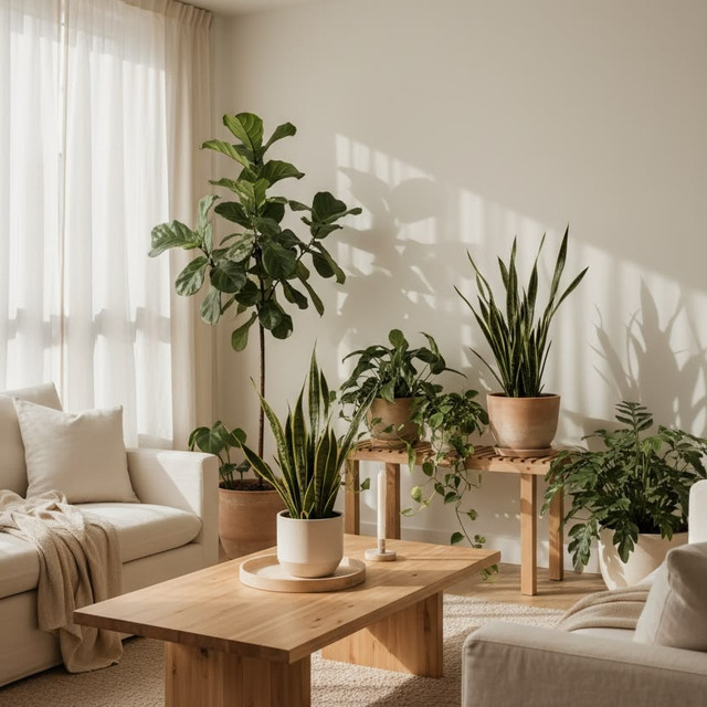 ตกแต่งบ้านด้วยต้นไม้และมุมสีเขียว