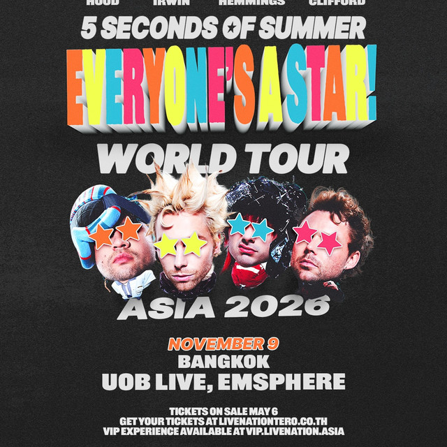 5 Seconds of Summer กรุงเทพ คัมแบ็กคอนเสิร์ตใหญ่ในรอบ 10 ปี
